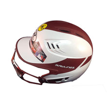 Load image into Gallery viewer, Rawlings Home Velo Softball Helmet With Mask Senior: R16H2FGS