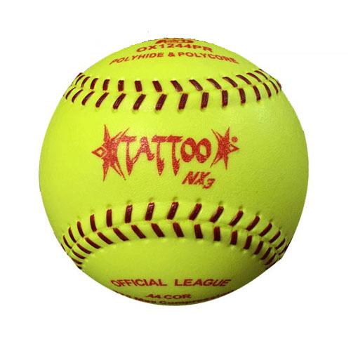 Lot De 12 Balles De Softball Slowpitch Tattoo A.D. STARR 44 COR/375 - Composite